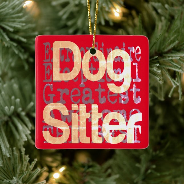 Dog Sitter Extraordinaire Keramikornament (Baum)