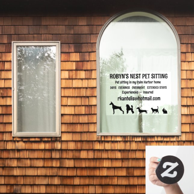 Dog Sitter Fensterklammern Fensteraufkleber (Fenster Zuhause)