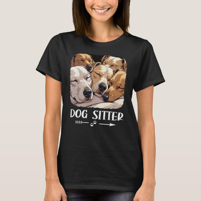 Dog Sitter Graphic T-Shirt (Vorderseite)