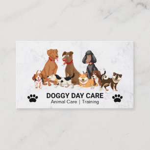 Dog Sitter Tierdienste Hundegruppe Visitenkarte