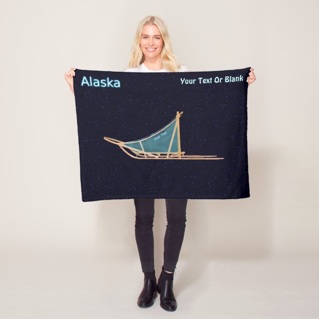 Dog Sled - Alaska Fleecedecke (Beispiel)