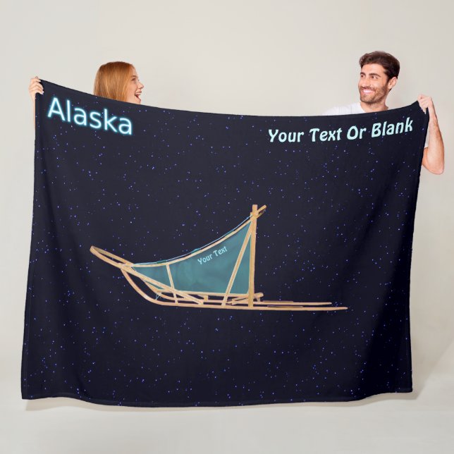 Dog Sled - Alaska Fleecedecke (Beispiel)