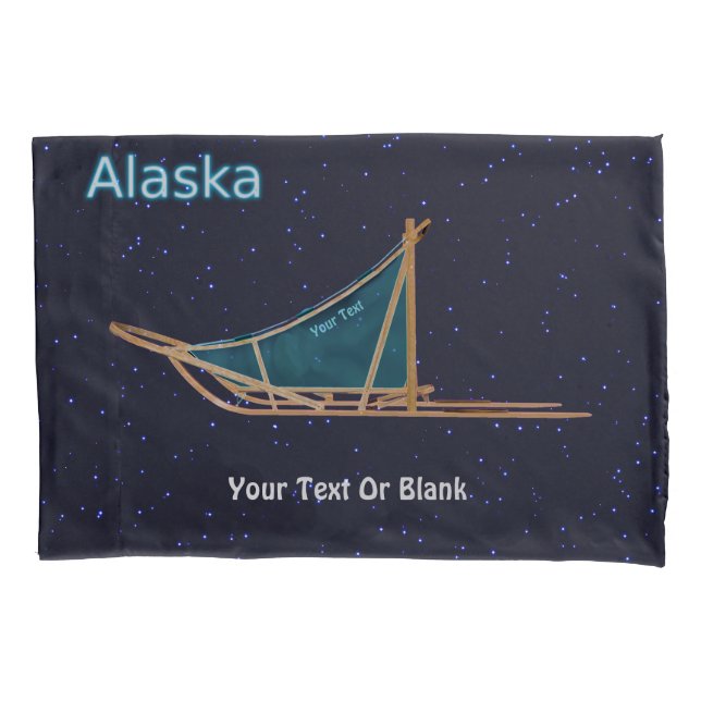 Dog Sled - Alaska Kissenbezug (Vorderseite)