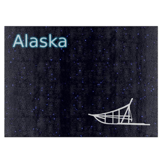 Dog Sled Schneidebrett (Vorderseite)