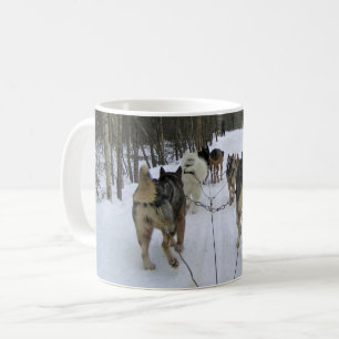 Dog Sledding in Quebec, Kanada Kaffeetasse