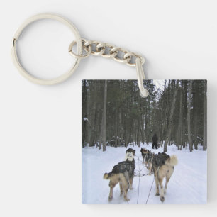 Dog Sledding in Quebec, Kanada Schlüsselanhänger