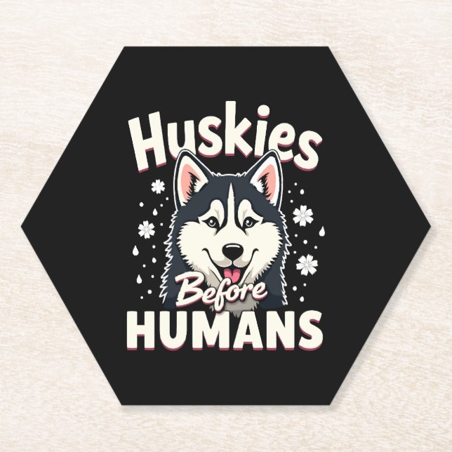 Dog Sledding Mushing Adventure Husky Team Winter Untersetzer (Vorderseite)