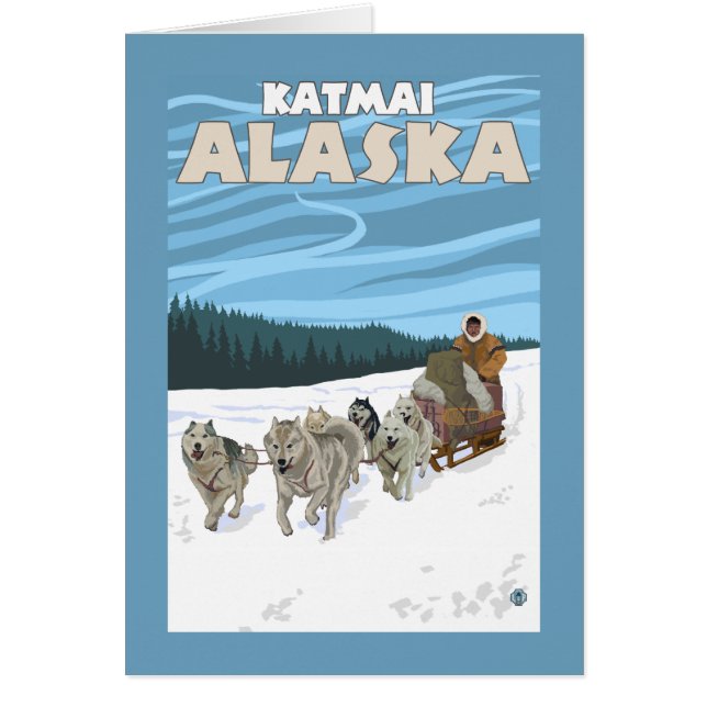 Dog Sledding Scene - Katmai, Alaska (Vorne)