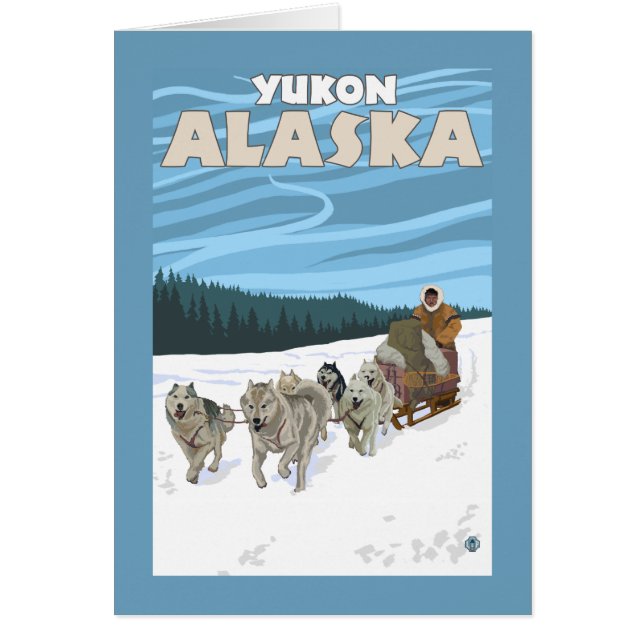 Dog Sledding Scene - Yukon, Alaska (Vorne)