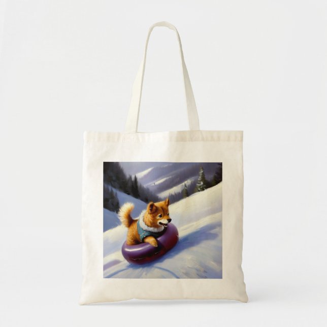 Dog Snow Tubing Tragetasche (Vorne)