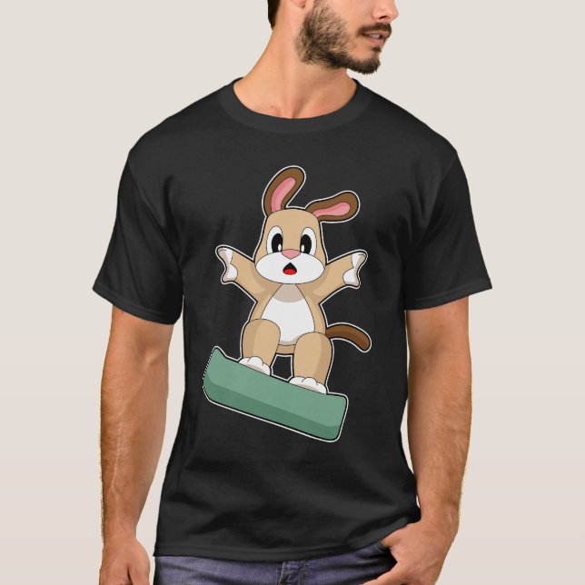 Dog Snowboarder Snowboard Winter sports T-Shirt (Vorderseite)
