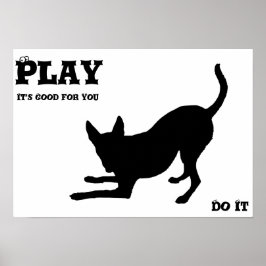 Dog spielen poster