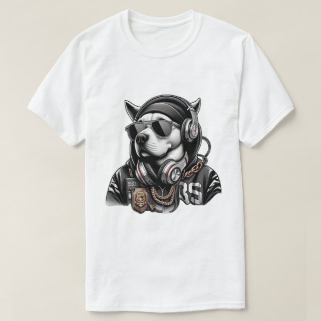 Dog Style Music  T-Shirt (Design vorne)