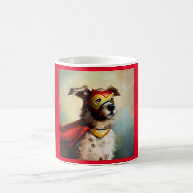 Dog Superhero Kaffeetasse (Mittel)