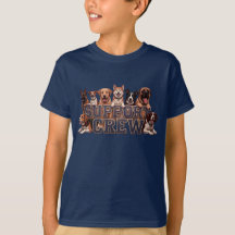 Dog Support Crew Multi Breed Owner Kids Dogs Lover