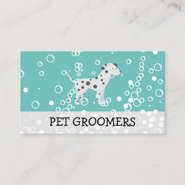 Dog-Symbol | Pet Groomer | Tierdienste Visitenkarte (Vorderseite)