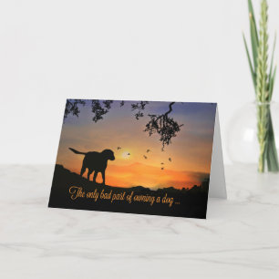Dog Sympathy Card, Condolences for Loss of Dog Karte