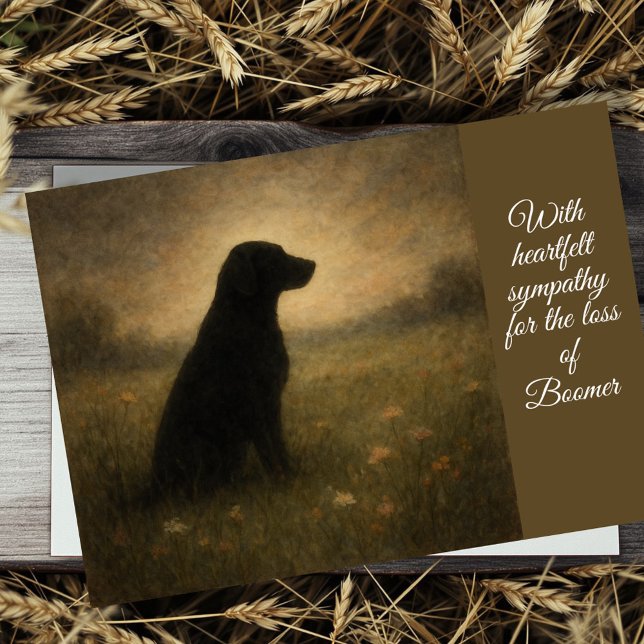 Dog Sympathy Card Karte (May the memories you shared bring you comfort and peace.
)