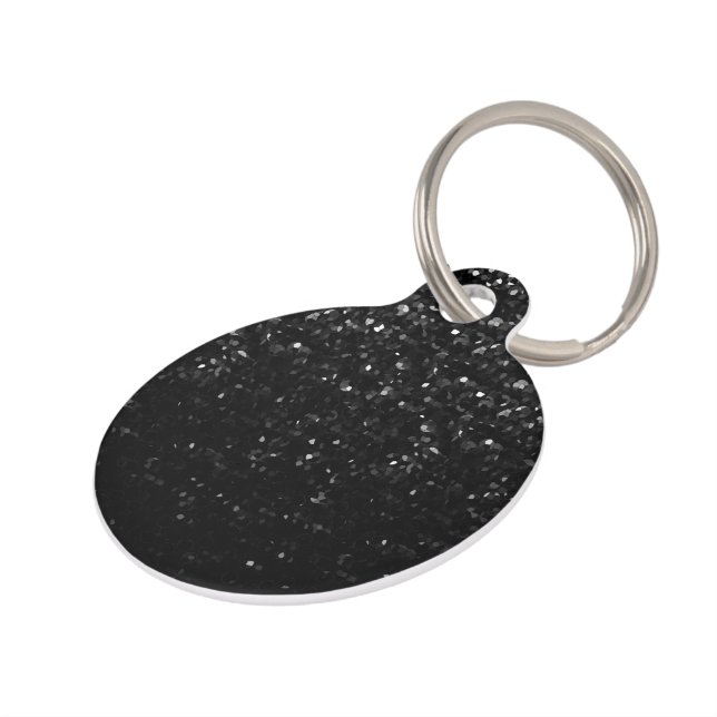 Dog Tag Crystal Bling Strass Haustiermarke (Seite)