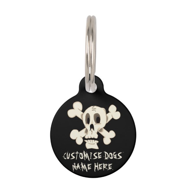 DOG TAG "SKULLS" HAUSTIERMARKE (Vorderseite)