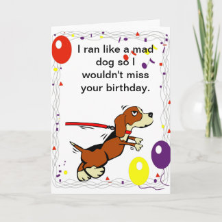 Dog Themed Birthday Card Karte