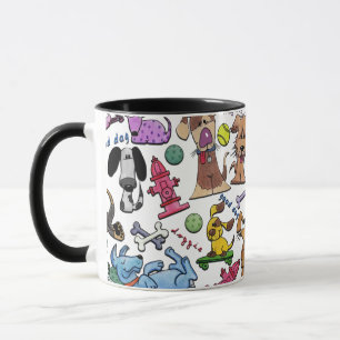 Dog Themed Collage Tasse