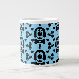 Dog Themed Gemustert Jumbo-Tasse