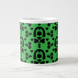 Dog Themed Gemustert Jumbo-Tasse