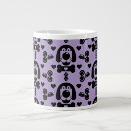 Dog Themed Gemustert Jumbo-Tasse