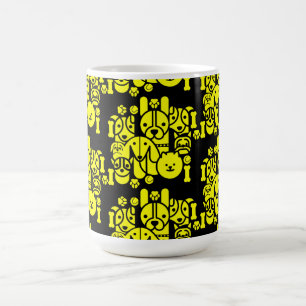 Dog Themed Gemustert Kaffeetasse