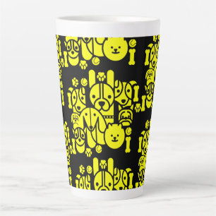 Dog Themed Gemustert Milchtasse