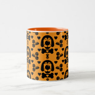 Dog Themed Gemustert Zweifarbige Tasse