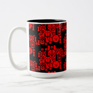 Dog Themed Gemustert Zweifarbige Tasse