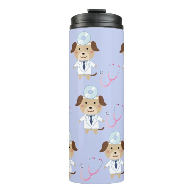 Dog-tor-isolierter Tumbler Thermosbecher (Vorderseite)