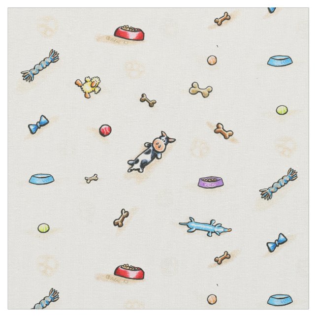 Dog Toy Land Stoff (Nahaufnahme)