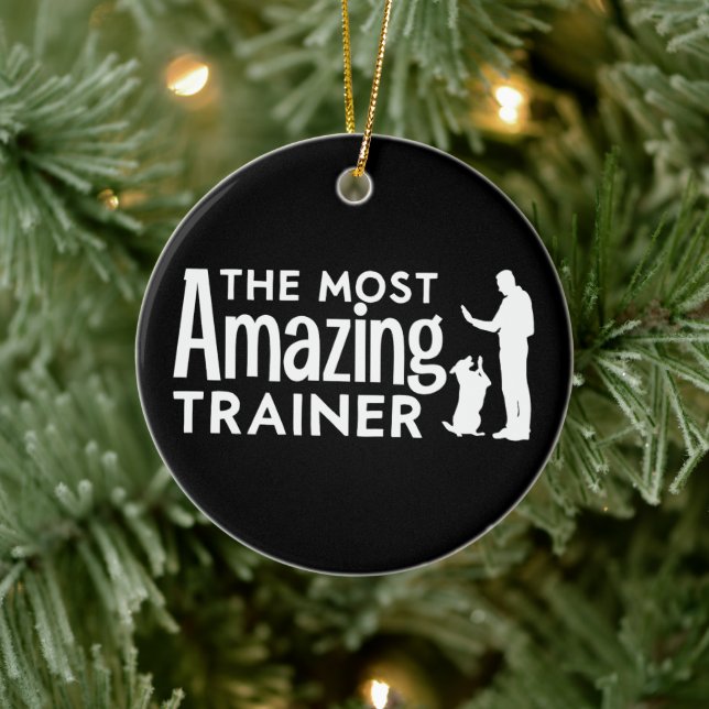 Dog Trainer Die Phantastischsten Trainer Funny Ges Keramik Ornament (Baum)