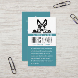 Dog Trainer   Dog Training School Visitenkarte