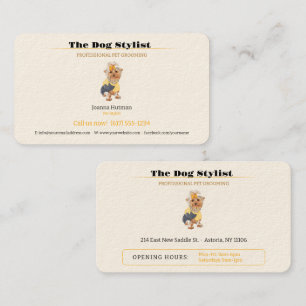 Dog Trainer   Hund-Stylist Visitenkarte