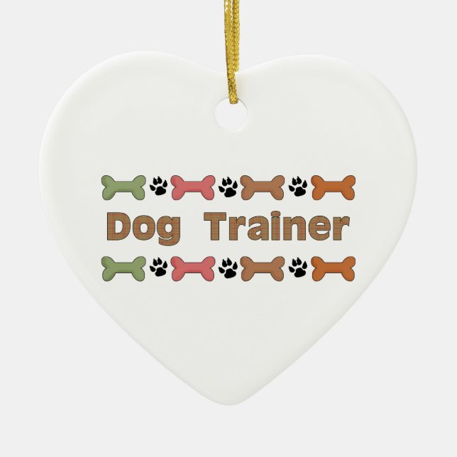 Dog Trainer Keramikornament (Vorne)