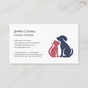 Dog Trainer Sitter Tierheim Visitenkarte