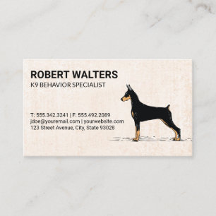 Dog Trainer   Sitter   Verhaltensspezialist Visitenkarte