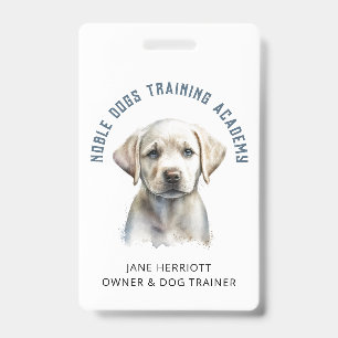 Dog Trainer Welpe Foto QR Code Ausweis