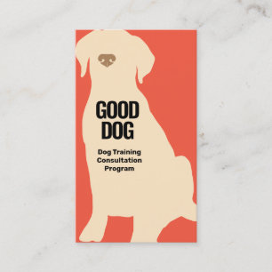 Dog Trainer Yellow Labrador Business Card Visitenkarte