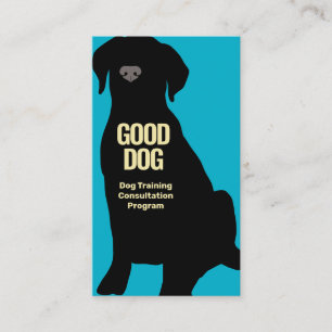 Dog Training Black Lab Business Card Visitenkarte