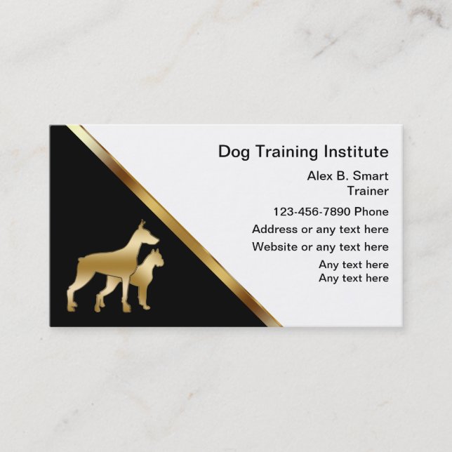 Dog Training Business Cards Visitenkarte (Vorderseite)