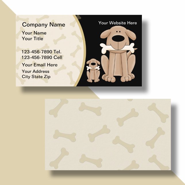 Dog Training Business Cards Visitenkarte (Von Creator hochgeladen)