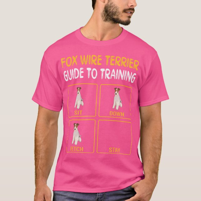 Dog Training Funny Wire Fox Terrier T-Shirt (Vorderseite)