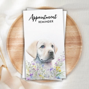 Dog Training Pet Sitter Niedliche Welpe Labrador Terminkarte