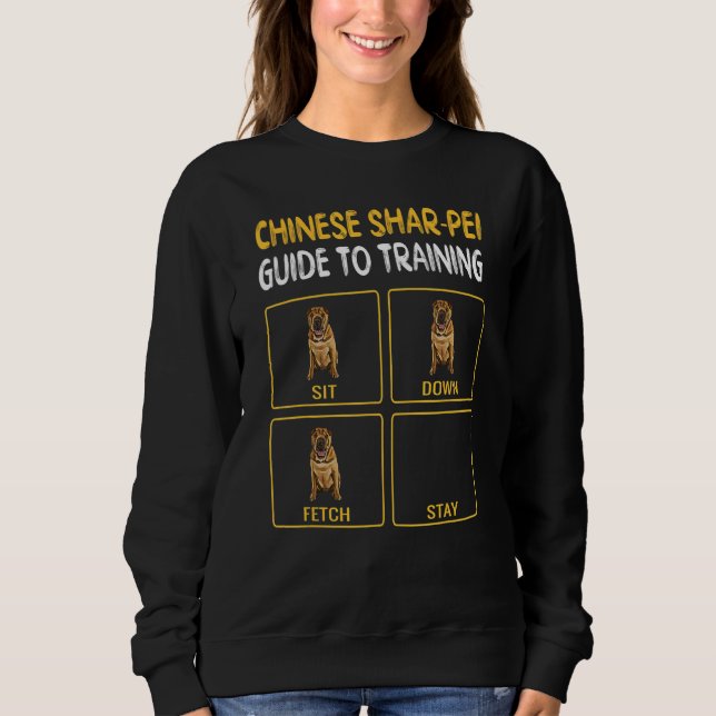 Dog Training Shar Pei Sweatshirt (Vorderseite)