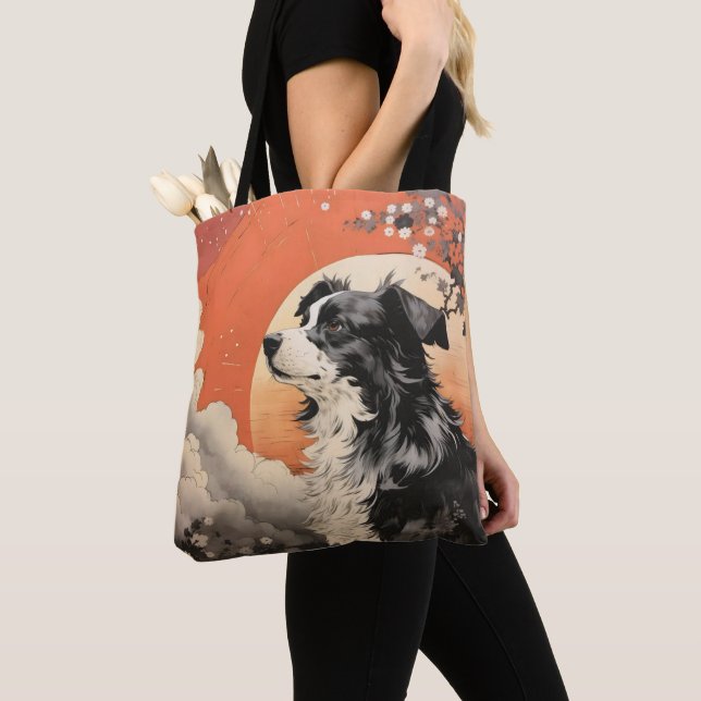 Dog Ukiyo-e Tasche (Von Nahem)